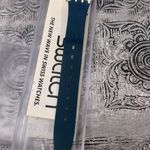 Swatch Vintage 1988 Watch Navy Blue & White Watch with Case & Paperwork Photo 8