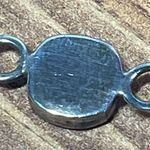 925 Sterling Silver Australian Blue Opal Connector Charm – Bracelet Link Repair Photo 1