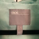 ASOS Teal Sage Green Puffer Jacket Size M / 6 Photo 2