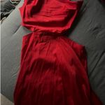 SheIn Red Satin Dress Photo 1