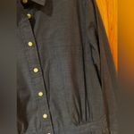 Banana Republic Blue Indigo Cotton Button Front Shirtdress Shirt Dress Size 4 Photo 9