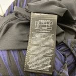 Guess  Black Blue Striped Skater Dress Sz 0 Photo 4