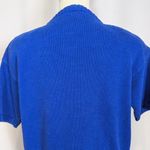 Nordstrom 90s Vintage Short Sleeve Crew Neck Sweater Blue Size Medium Photo 13