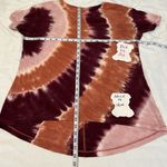 American Eagle size S short sleeve tie dye tunicālonger in back EUC Photo 7