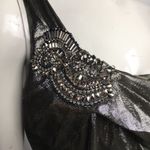 David Meister  Metallic Embellished Silk Gown Photo 2