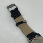 Strada silver tone quartz analog watch 40mm rhinestones mop dial running Photo 5