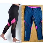 Avia  BLACK AND PINK CROPPED MESH WORK OUT LEGGINGS‎ Photo 1