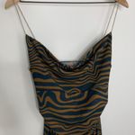 MAISIE WILEN Ssense Exclusive Orange And Blue Mesh Slip Dress Womens Small Green Photo 6