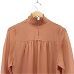 See By Chloe See By Chloé Smocked High-Neck Blouse Dusty Pink Boho Chic Size EU 36 (US 4) Photo 10