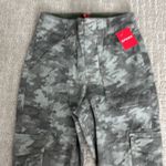 Spanx NWT NEW Camo Stretch Twill Ankle Cargo Pants green olive gray straight leg Photo 4
