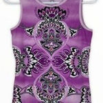 Athleta  Tank Top‎ Mandala Shirt Small 841191 Paisley Athletic sleeveless Stretch Photo 0