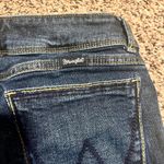 Wrangler  Boot Cut Jeans‎ Frayed Hem Dark Wash Denim Junior Size 11/12x32 Photo 7
