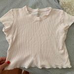 J. Galt Light Pink Cropped Tee Photo 0