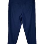 Jones New York SZ 12 Dress Pants Flat Front Zip-Fly Stretch High-Rise Navy Blue Photo 3