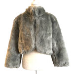 Ideology Petite silver gray bolero style jacket, size PL, NWOT Photo 0