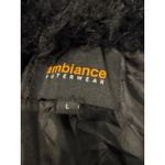 Ambiance Outerwear Shaggy Faux Fur Teddy Coat Cardigan Black Size L Size L Photo 3