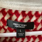 Simply Vera, Vera Wang Simply Vera Vera Wang Red and White Knit Top Photo 1