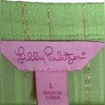 Lilly Pulitzer  Esme Lurex Crinkle Metallic Stripe
Tunic Cover-up Dress L Photo 3