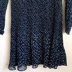 Madewell NWT Crinkle Georgette Mini Dress in Blue Floral NO123 Photo 5