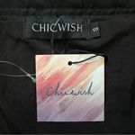 Chicwish NWT  Black High-Waisted Full Pleated Maxi Skirt, Sz Small Photo 11