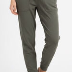 Lululemon  Align Ribbed Jogger Pants Olive Green Size 4 Drawstring Pockets Photo 0