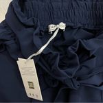 Navy Paperbag Waist Skinny Pants Photo 3