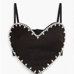 Area Crystal-embellished stretch-crepe bustier top Photo 0