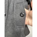 Fashion Bug  Women’s 1X Peacoat Jacket Gray Wool Blend Double Breasted Photo 4
