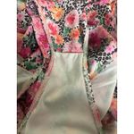 BMG off The Shoulder One Piece Swim Suit Pink Flowers Ruffles Animal Print M Size M Photo 4
