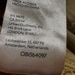 Pilcro Anthropologie  low-rise slim cargo straight leg warm tan color size 28 Photo 3