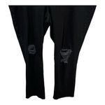 True Craft  Women's Plus 22W High Rise Straight Leg Distressed Black Jeans Photo 2