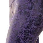 Fabletics Salar Printed Powerhold Crop in a Snake Black and Purple NWT Photo 1