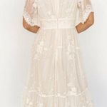 Baltic Born  Clarisa Lace Midi Dress V-Neckline New Without Tags Photo 1