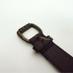 Vintage 90’s Faux Leather Belt in Brown | 27” Photo 2