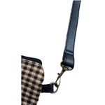 Longaberger Women’s Tan and Black Plaid Crossbody Bag Purse 11”x 10” Photo 2