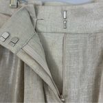 Veronica Beard NWT Zelly High-Waisted Linen-Blend Silver/Cream Paper Bag Pants 2 Photo 12