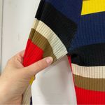 Plenty By Tracy Reese  Red Yellow Striped Ribbed Knit Dress Knee Length XS Photo 6