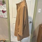 Banana Republic  Classic Tan pea Coat collared and zipped Photo 5