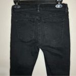 Free People  Reagan button fly raw hem cropped skinny mid rise jeans size 28 Photo 5