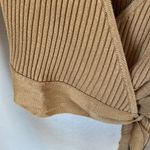 MINKPINK Brown Gold Ribbed Wrap Top Photo 6