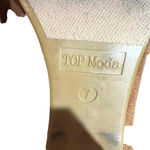 Top Moda  Keisha-1 Brown Suede Ankle Height‎ Block Heel Almond Toe Boots Size 7 Photo 7