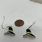Witch Hat Enamel Halloween Earrings Black Yellow Silver Gray Photo 8