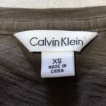 Calvin Klein  Brown Ruffle Shirt XS Photo 1