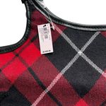 Victoria's Secret NWT, Victoria Secret Sherpa Logo Plaid Tote Weekender Bag 2023 Photo 10
