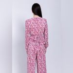 Sabina Musayev Lazuli Top Blouse in Ivory and Red Print Floral Print Size Large Photo 1