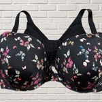 Torrid  Whimsical Butterfly Print Underwire Bra 44DD Lace Up Front Plus Size Photo 0