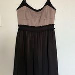 BCBGeneration Black and Tan Tulle Mini Dress with Pockets Women’s Size 6 Photo 0