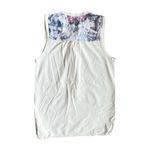 NWT Lija Sleeveless Print Polo Top Size XS White Photo 2