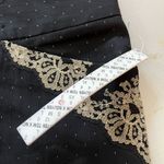 Tom K Nguyen Black Dot and Lace Embellished Wide Leg Trouser Pants NEW Y2K Sz 10 Photo 10