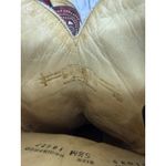 Coral Western Cowboy Boots Red Black Overlay Studs Snip Toe Size 5.5 Tall Shaft Photo 9